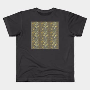 Gold Line Pattern Kids T-Shirt